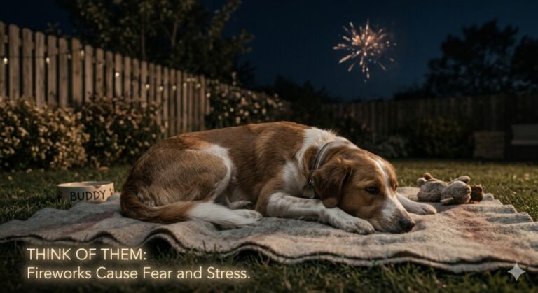 Dog Dies From Heart Attack After Being Terrified By Fireworks