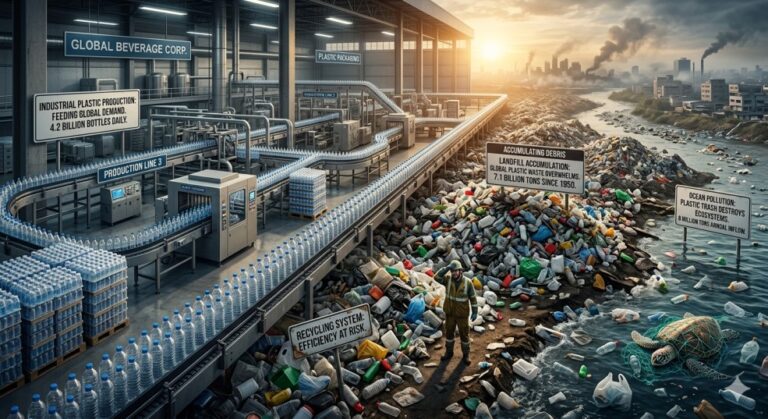 Coca-Cola Admits It Produces 3.3 Million Tons of New Plastic Packaging Per Year