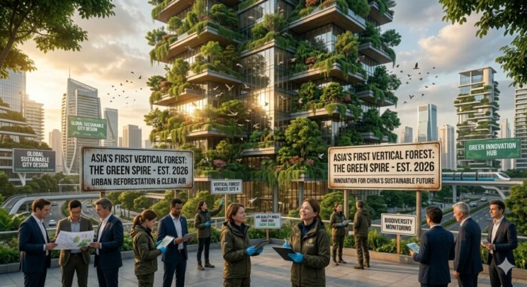 China: Asia’s First Vertical Forest Set to Produce 60 Kg of Oxygen Every Single Day