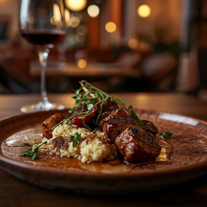 The Best Pork Kebabs With Grilled Plums and Couscous is Found in Poland