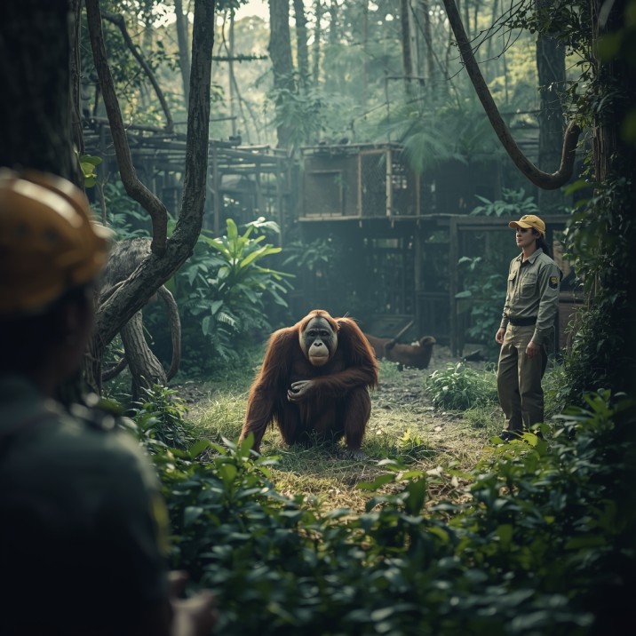 \’Prסstitute\’ orangutan \’screamed and defecated\’ when brothel madam visited her in rehab